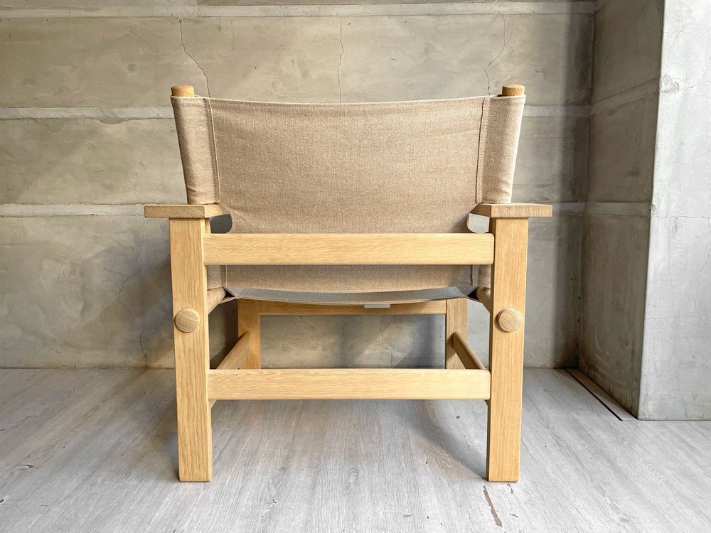 ♪ フレデリシア FREDERICIA Model 2031 キャンバスチェア CANVAS CHAIR オーク材 ソープフィニッシュ ボーエ・モーエンセン 定価\443300-_画像3