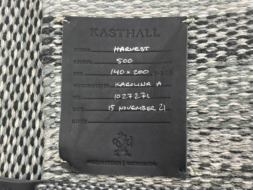● カスタール KASTHALL ハーベスト HARVEST ウーブンラグ カーペット 平織り エリノア・エリアソン 200×138cm 北欧 スウェーデン_画像8
