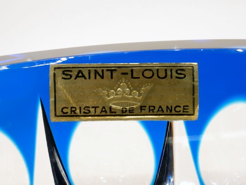 ● サンルイ Saint Louis アッシュトレイ 灰皿 クリスタルガラス カットグラス フランスの画像6