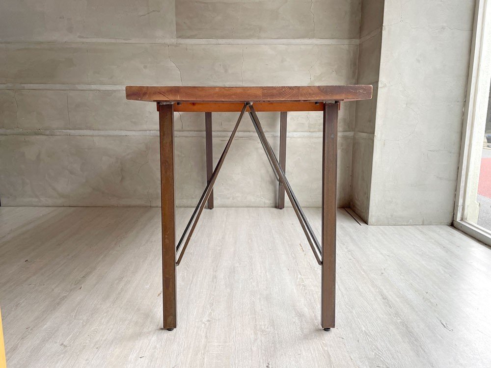 ♪ ジャーナルスタンダードファニチャー j.s.F. シノン CHINON ダイニングテーブル DINING TABLE インダストリアル_画像3