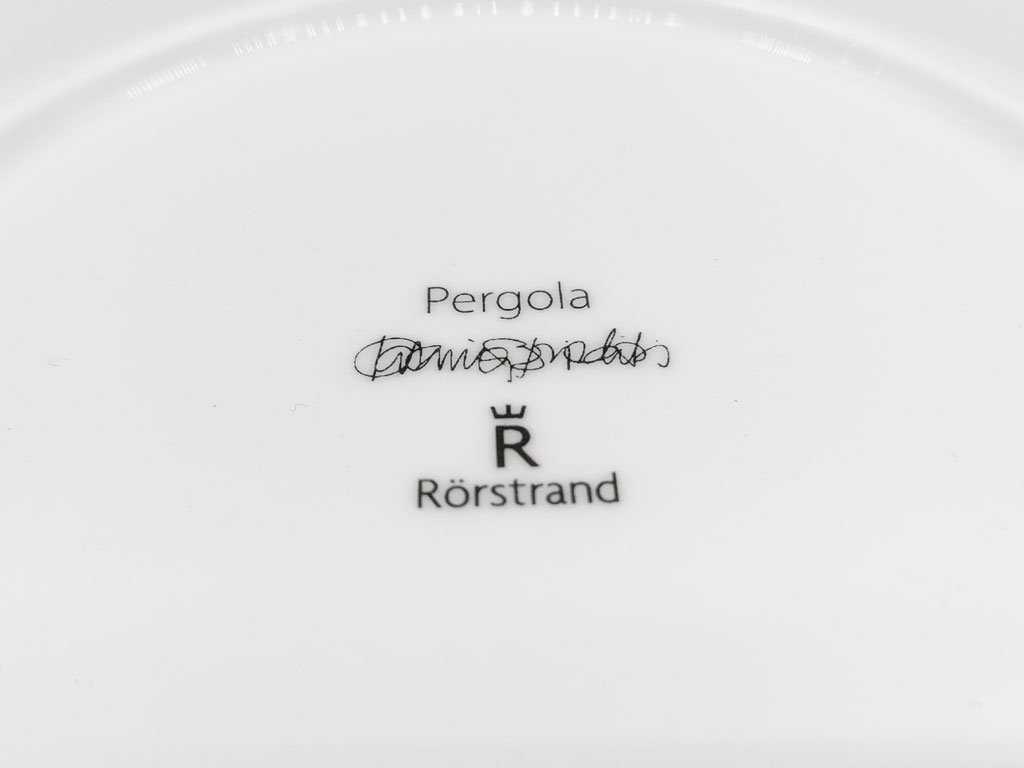 ● ロールストランド Rorstrand SWEDISH ペルゴラ Pergola ディーププレート 廃番 24cm Dの画像5