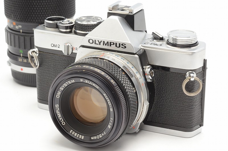 ★良品★ OLYMPUS OM-2 / F.ZUIKO AUTO-S 50mm F1.8 + ZUIKO AUTO-ZOOM 75-150mm F4 オリンパス ボディ レンズ 完動 ◆402の画像2