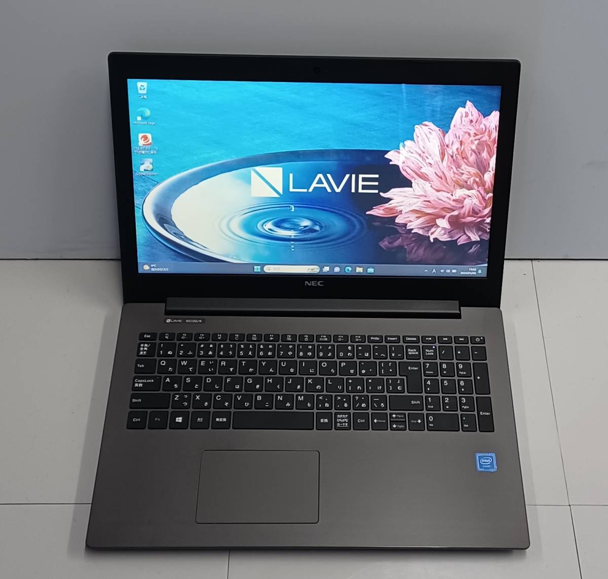 【美品】ノートパソコン Windows11 NEC LaVie Celeron/4GB/500GB/DVDマルチ/ PC-NS100K1B-P6 NS100/K1B-P _画像1