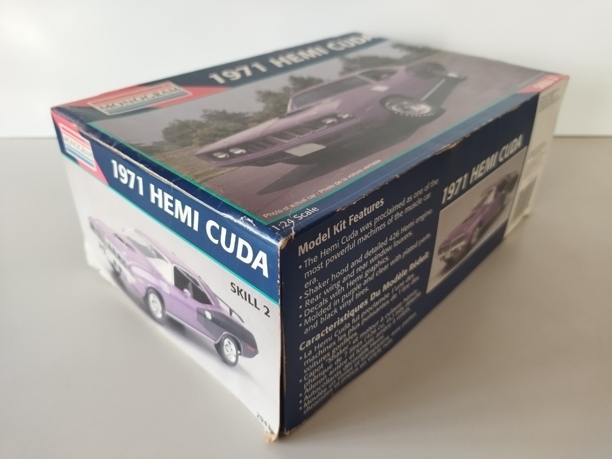 1/25 MONOGRAM/1971 HEMI CUDA/71年型ヘミクーダ/アメリカンマッスル/未組み立て新品の画像4