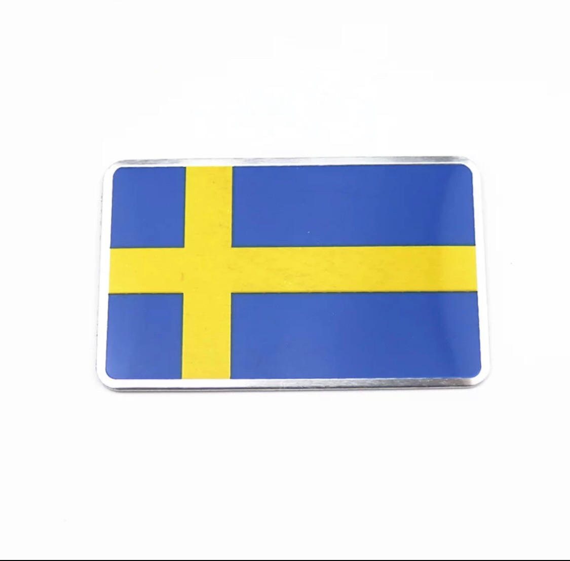 ボルボ / VOLVO スウェーデン国旗メタルステッカー V40/V60/V70/C60/C90/S40/S60/XC40/XC60の画像1