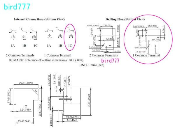 12V large electric current power relay contact capacity :20A(30VDC hour ) 1 circuit 1C contact power relay 20A 12v for relay 1C 12V 20A