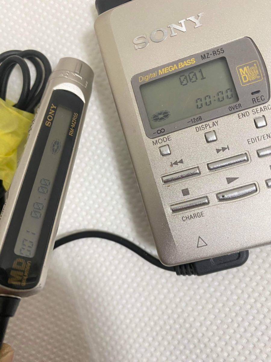 動作OK SONY MD WALKMAN MZ-R55 MDレコーダー プレーヤー_画像2