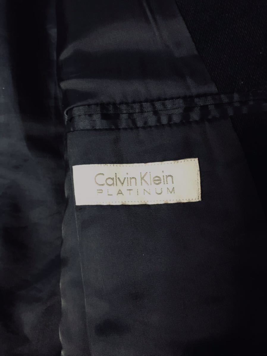 4XL カルバンクライン【高級感】Calvin Klein テーラードジャケット ネイビー 2B 総裏地 大きいサイズ 肌触り◎ 秋冬 5L_画像3