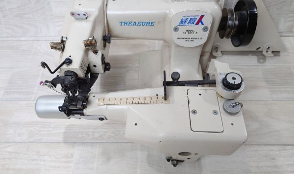 【針の上下OK】 TREASURE トレジャー すくい縫いミシン BS-1010-R　本体のみ　工業用ミシン 奈良ミシン スクイミシン　G230113662_画像2