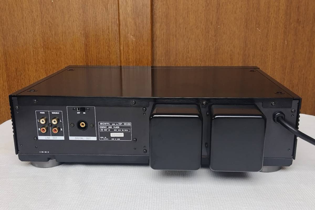 ◆動作良好◆SONY　ソニー　CDP-555ESD　【トレイベルト交換・メンテナンス済・リモコン付】_画像8