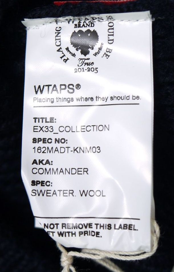 未使用 W-TAPS 16AW ハーフジップ コマンダーセーター(M) COMMANDER SWEATER コマンド ニット_画像8