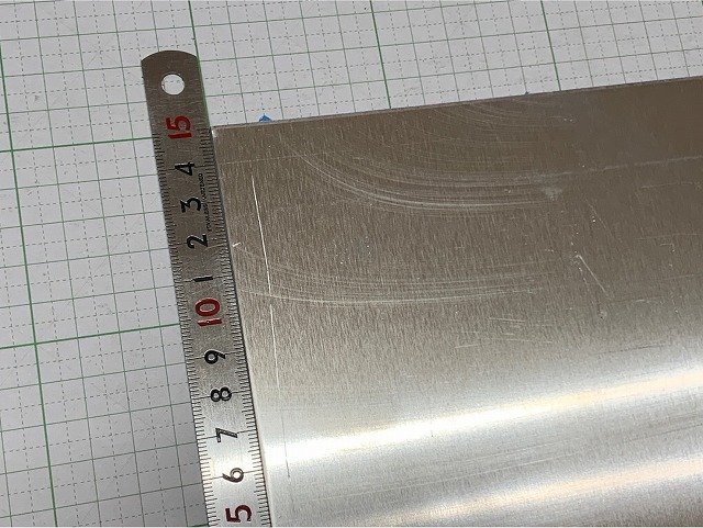 【5枚セット】アルミ合金　A3004　アルミ板　端材 200×150×2.5mm 　複数枚対応可能【レターパックライト370円】《200-150-2.5RL》_画像5