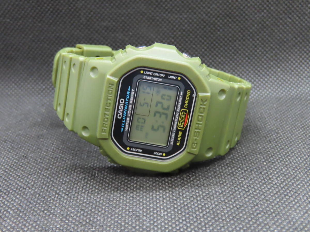 カシオ/CASIO●G-SHOCK/Gショック■DW-5600■定番スクエア【カーキ】カスタム 国内モデル※時計本体付き★送料無料_画像2