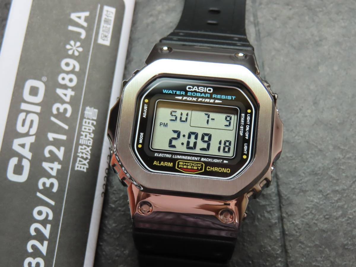 カシオ/CASIO●G-SHOCK/Gショック■DW-5600■定番スクエア【シルバーメタル】カスタム 国内モデル※時計本体付き★送料無料_画像1