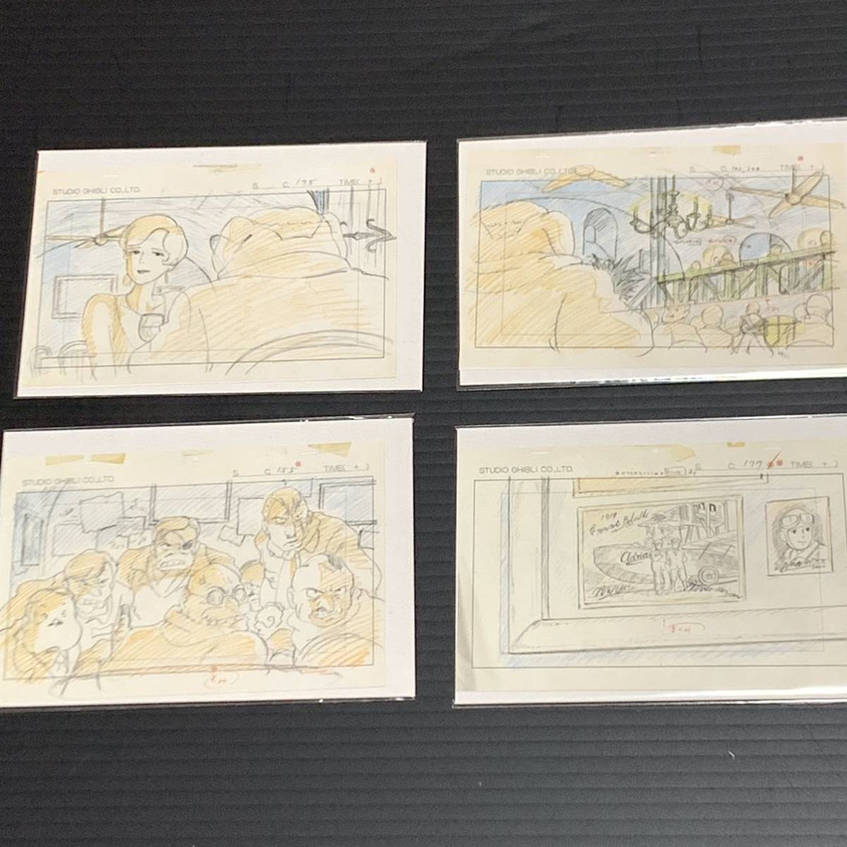 .. свинья расположение порез . карта Studio Ghibli осмотр ) Ghibli открытка постер интерьер исходная картина расположение выставка poruko05