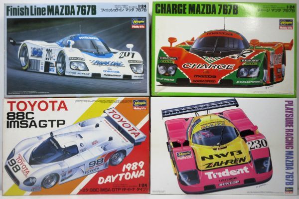 ☆★☆ハセガワ 1/24 マツダチャージ767B/フィニッシュライン767B/NWD 767B/トヨタ88C IMSA GTP 4点セット☆★☆_画像1