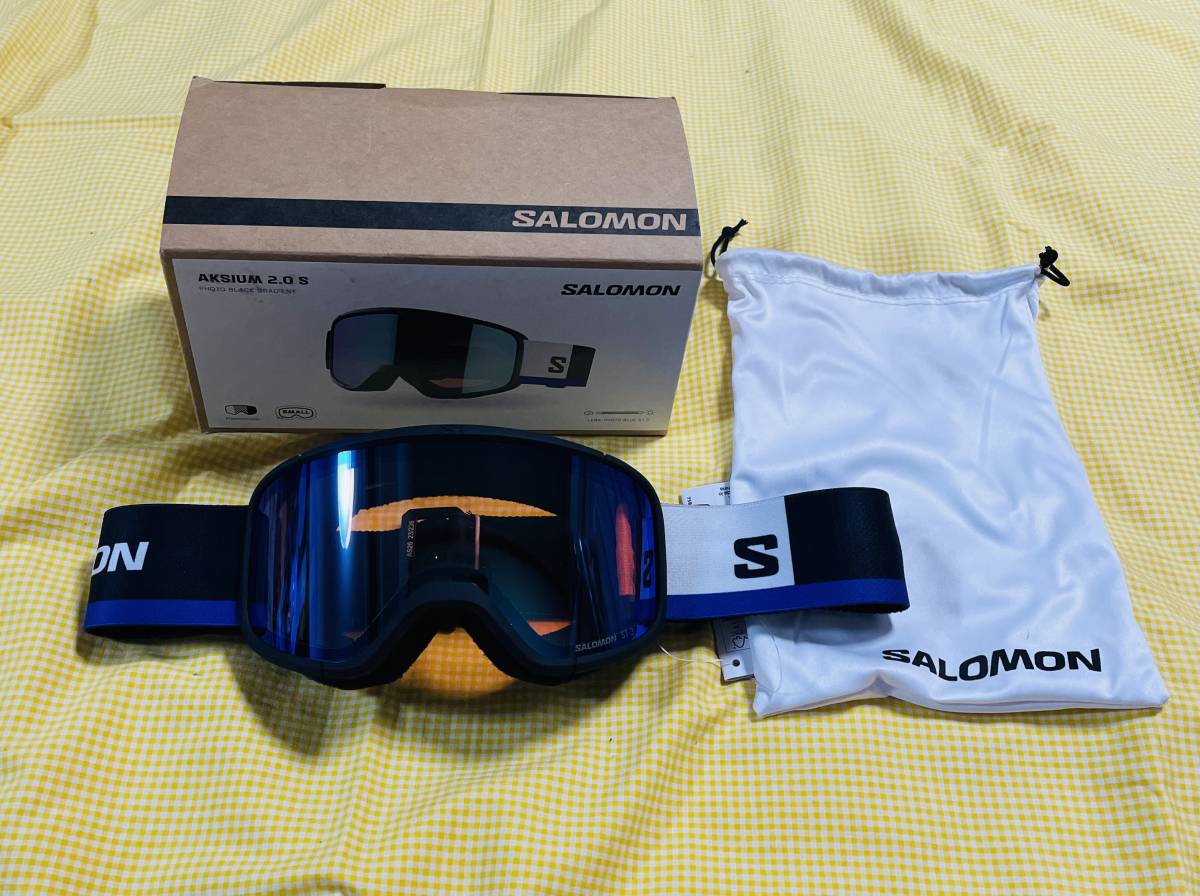 お歳暮 人気 2.0 AKSIUM 24モデル新品・即決】未使用SALOMON S PHOTO BLACK ゴーグル