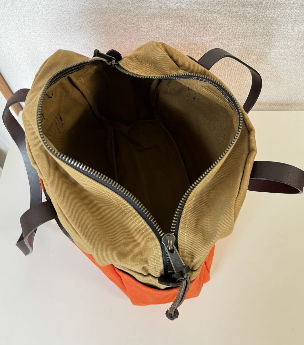 フィルソン FILSON キャンバス トートバッグ ウィズ ジッパー アメリカ製 TOTE BAG WITH ZIPPER ジップ付トート カバン 鞄 バッグ USED の画像6