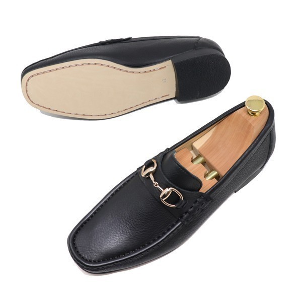 мужской 27.5cm натуральная кожа bit Loafer туфли без застежки ручная работа ma Kei производства закон бизнес casual матовый черный обувь 831
