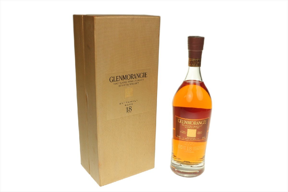 古酒 グレンモーレンジ GLENMORANGIE 18年 EXTREMELY RARE エクストリームレア シングルモルト スコッチ ウイスキー 未開封 未開栓 1964kgz_画像1