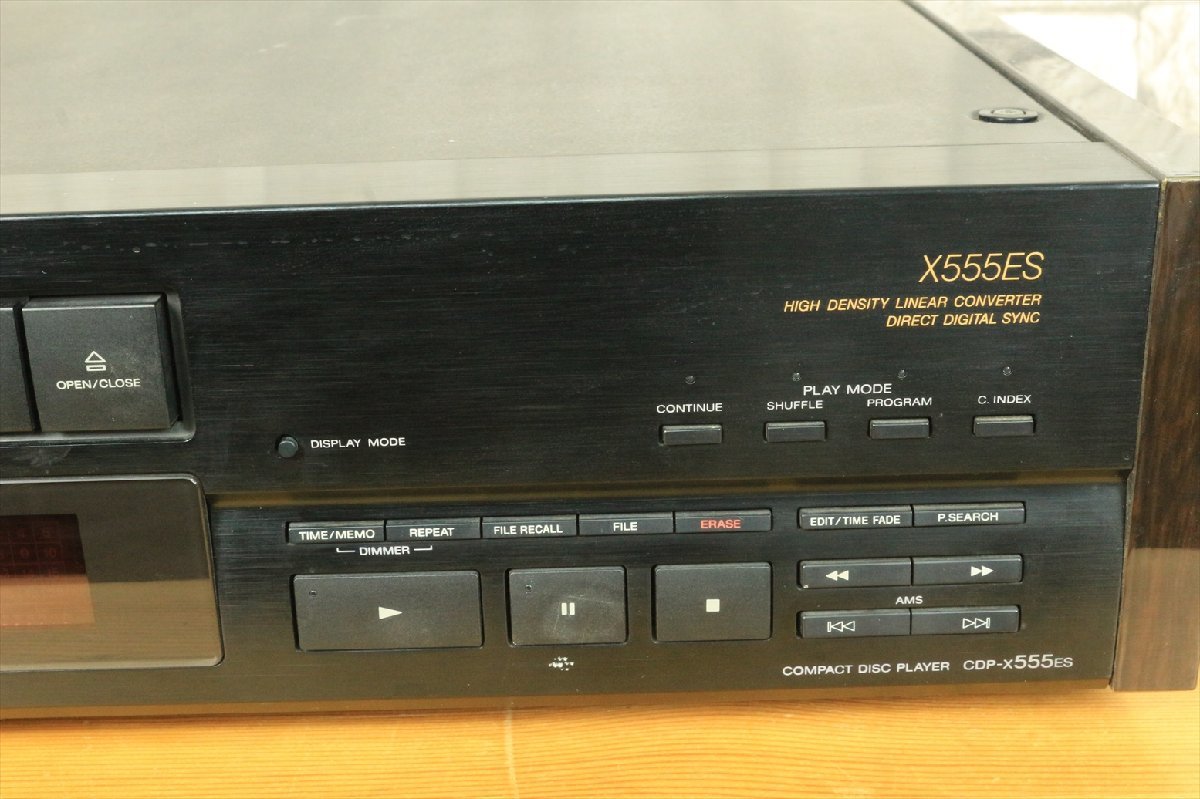 ソニー SONY CDP-X555ES CDプレイヤー CDデッキ オーディオ機器 3134kby_画像3