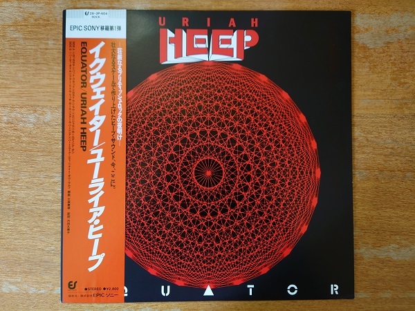 ユーライア・ヒープ/イクウェイター■1985年/国内盤/帯付LP/28・3P-604■URIAH HEEP/EQUATOR_画像1