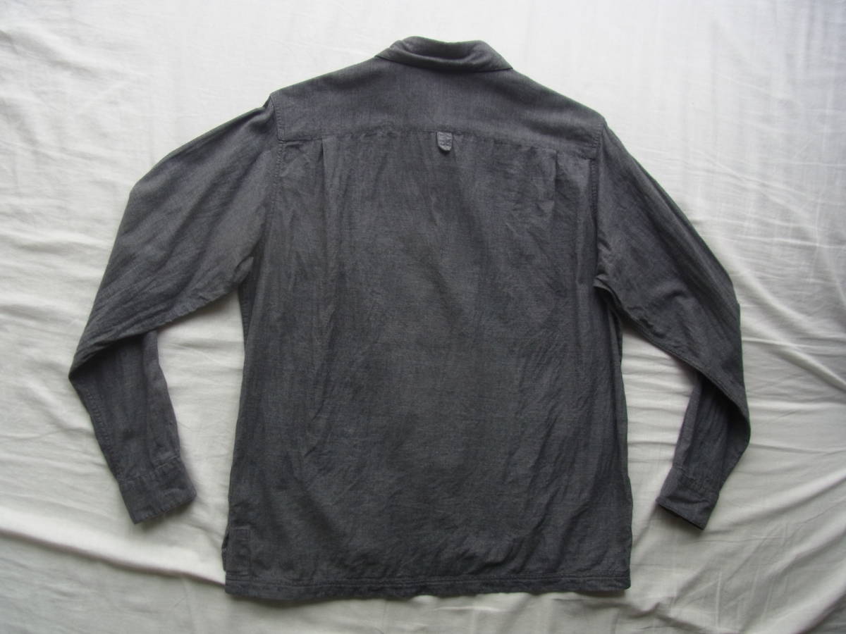 M H L, Margaret Howell wide Silhouette work shirt size S made in Japan gray 