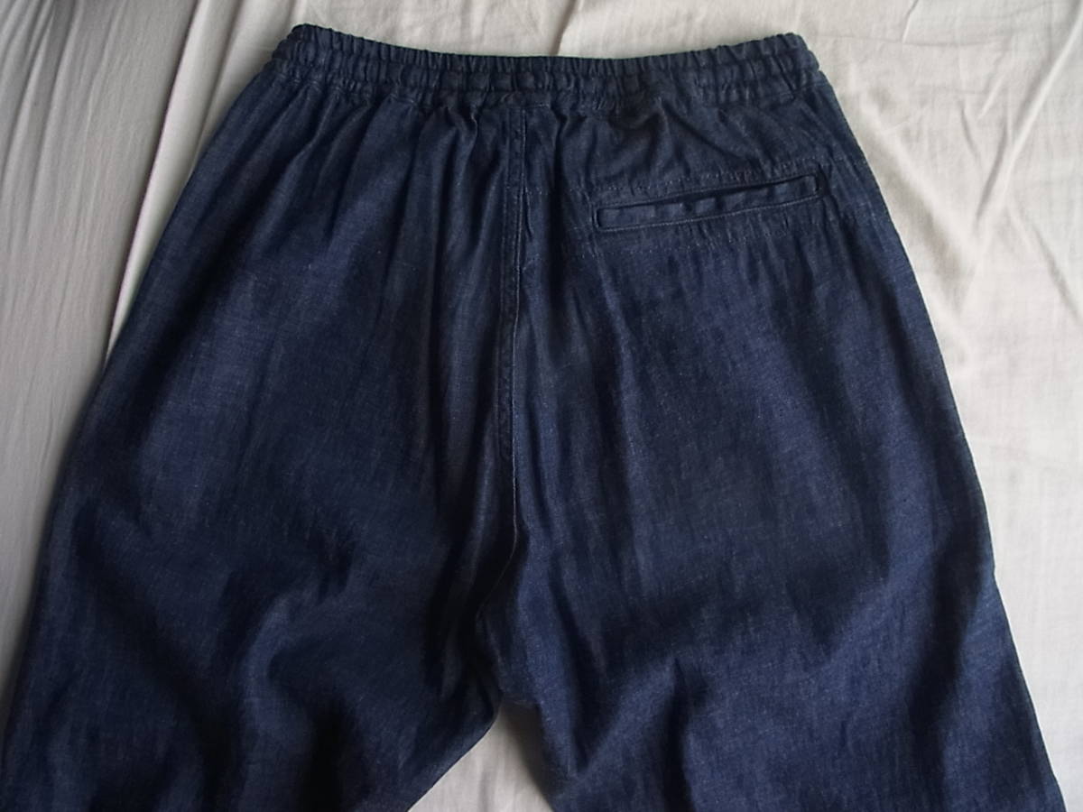 orslow или s low Right on s Denim материалы широкий Silhouette легкий брюки размер XS(0) сделано в Японии . цвет. индиго голубой 