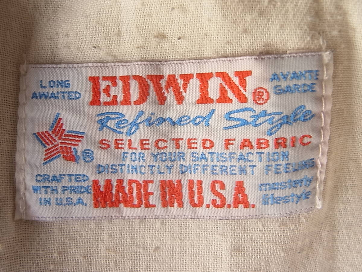 EDWIN MADE IN USA エドウィン USA製　ミリタリーチノパンツ　サイズ 36 ベージュ系_画像5