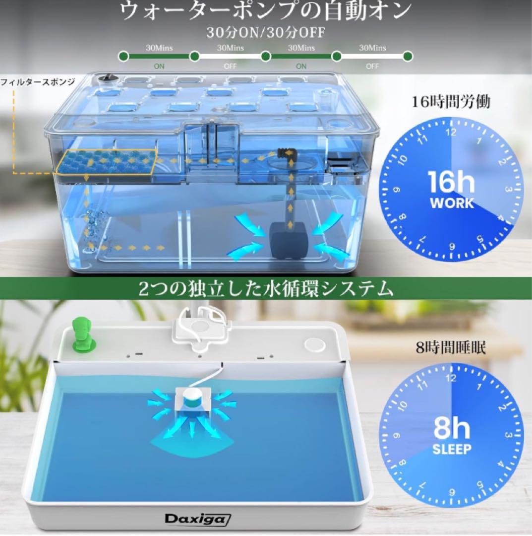  new goods hydroponic culture kit plant rearing LED light attaching automatic timer automatic water . quiet sound ③