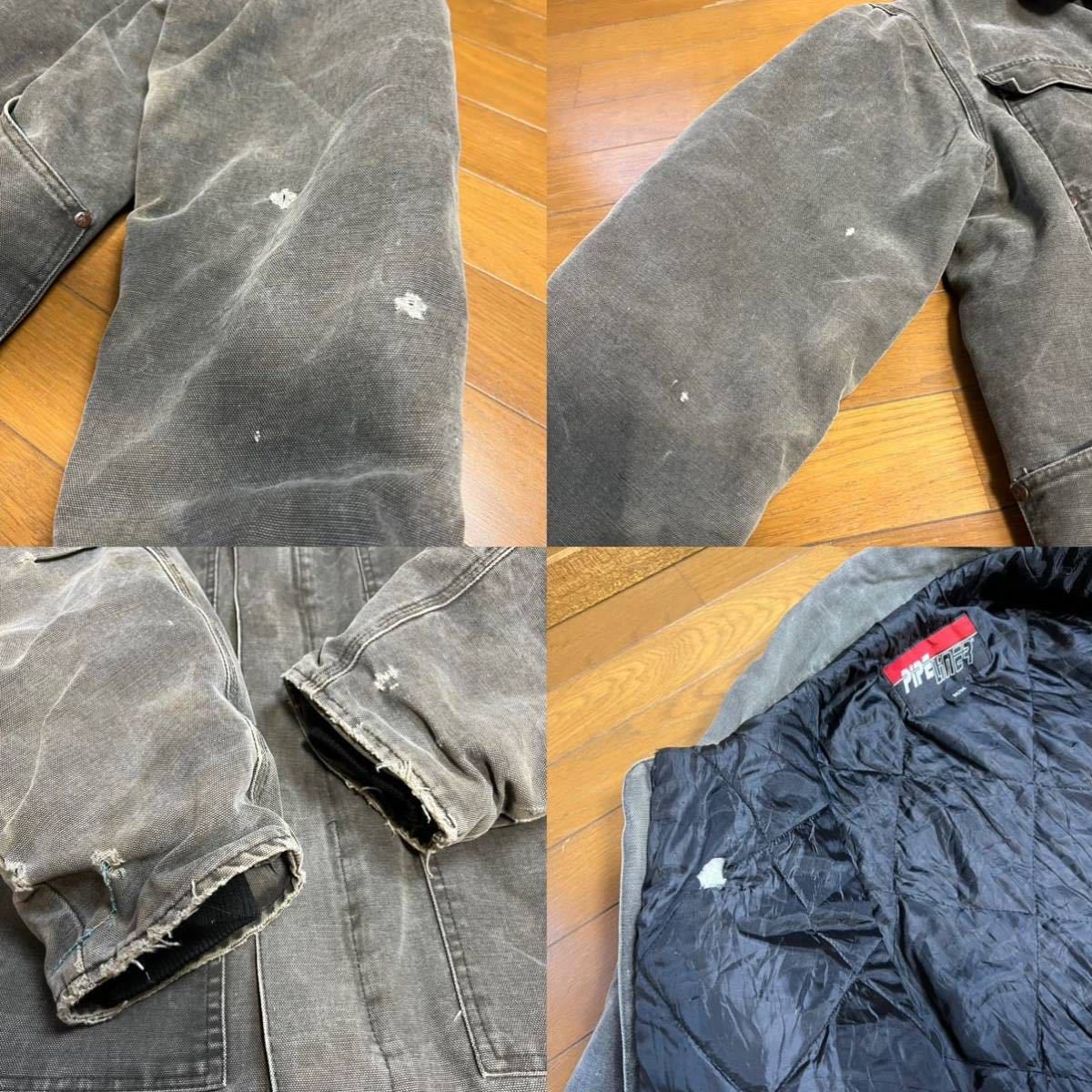 90s Vintage PIPE LINER ダックジャケット グランジ workwear ワークジャケット jacket_画像10