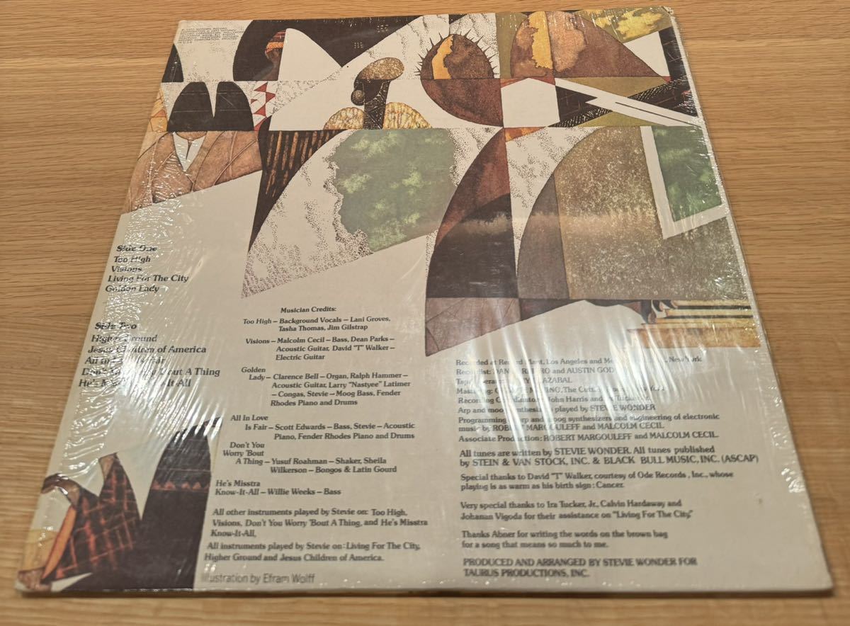 【USオリジナルLP】スティービー・ワンダー Stevie Wonder “Innervisions” 【中古/preowned】(Hype Sticker)_画像2