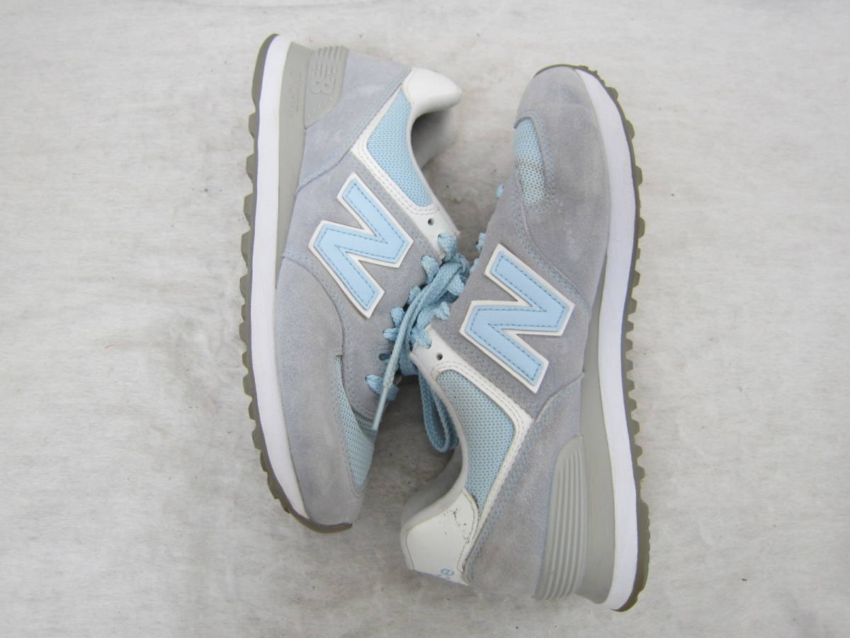 NEW BALANCE 574（ニューバランス）（WL574ESC）　水色/白　wm24.5㎝ US7.5　　2018年製　レディース　ok2312D_画像3