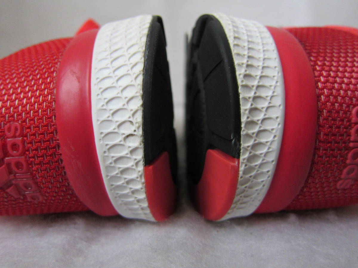 adidas Mana bounce SPD W（アディダス マナバウンス スピードW）（B72971） 赤白  wm24㎝ US7  2016年製  ok2401Bの画像5