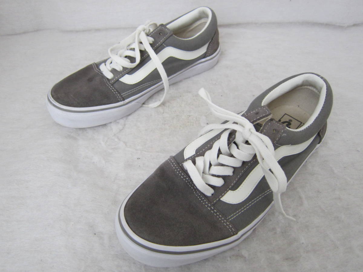 VANS OLD SKOOL（バンズ オールドスクール）（V36CL+）　グレー/白　　25㎝　US7　　ok2401C_画像3