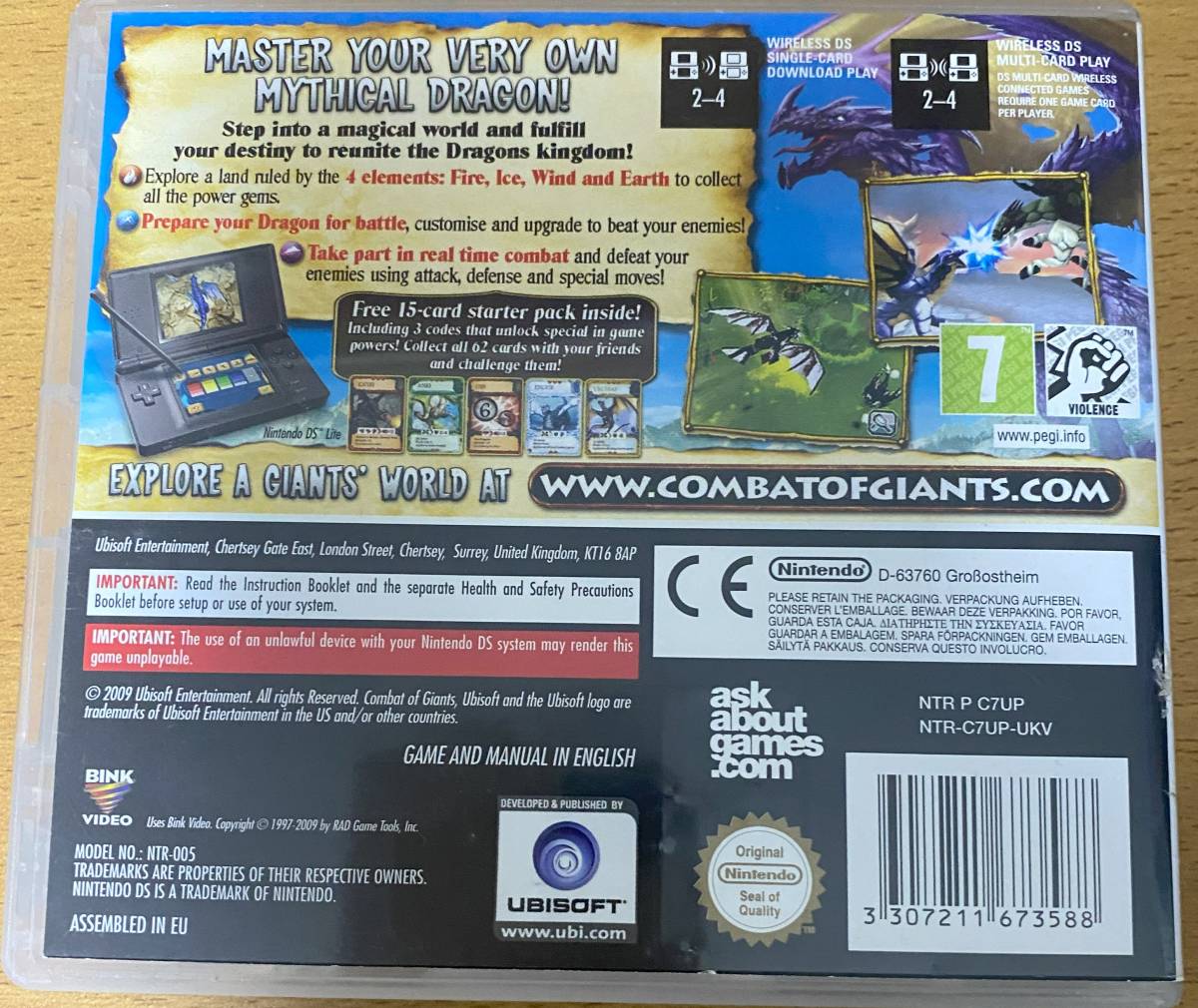 ★海外版・欧州版★NDS★ Combat of Giants Dragons 中古