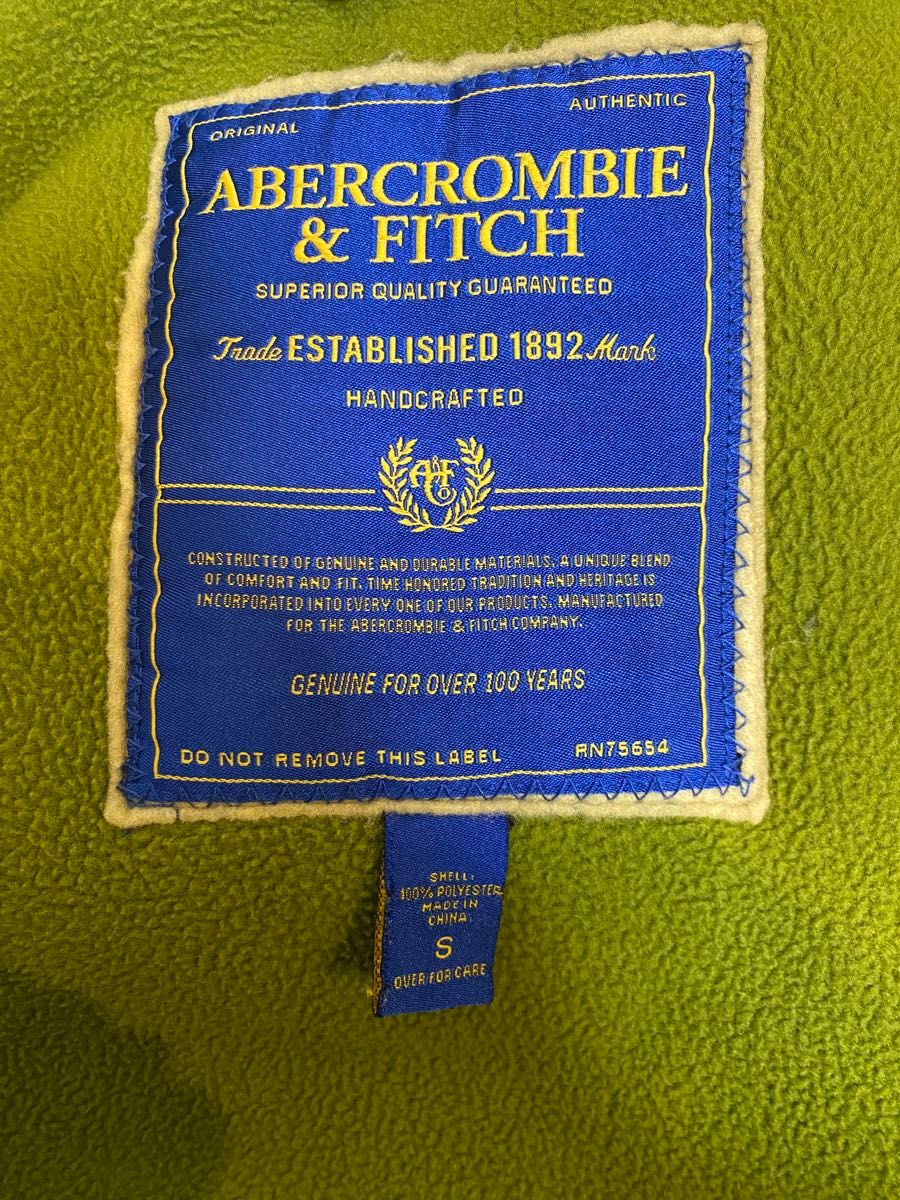 Abercrombie&Fitch ボアフリースジャケット　メンズ　S