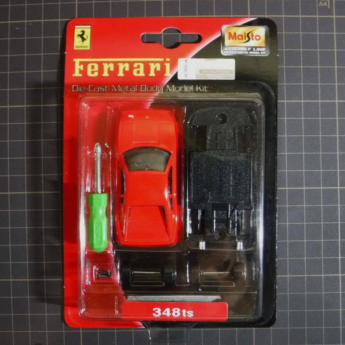 【Maisto】Ferrari 348ts 組み立てキットSET［0554］_画像3