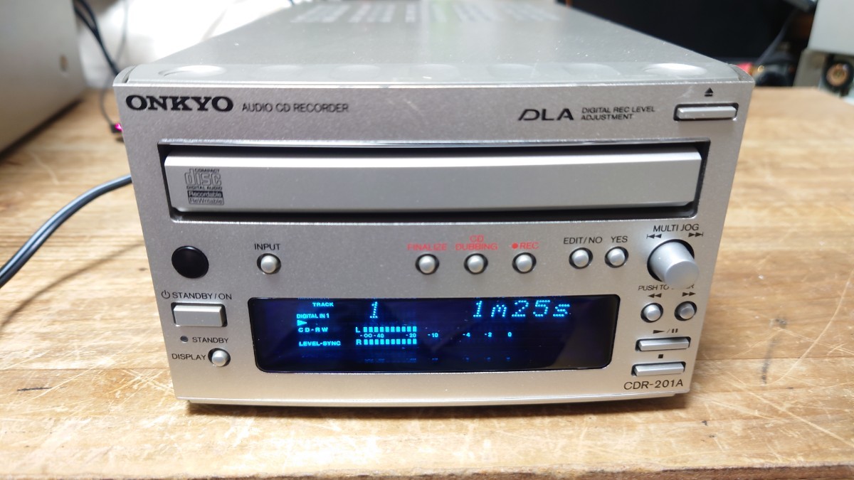ONKYO オンキョー CDレコーダー CDR-201A 録音再生可　保証なし_画像1
