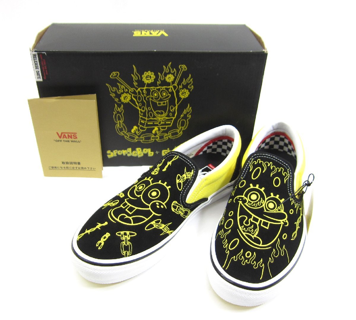 VANS バンス Slip-On Mike Gigliotti Spongebob VN0A5FCAZAU US9 27.0cm スニーカー 靴 □UT10938