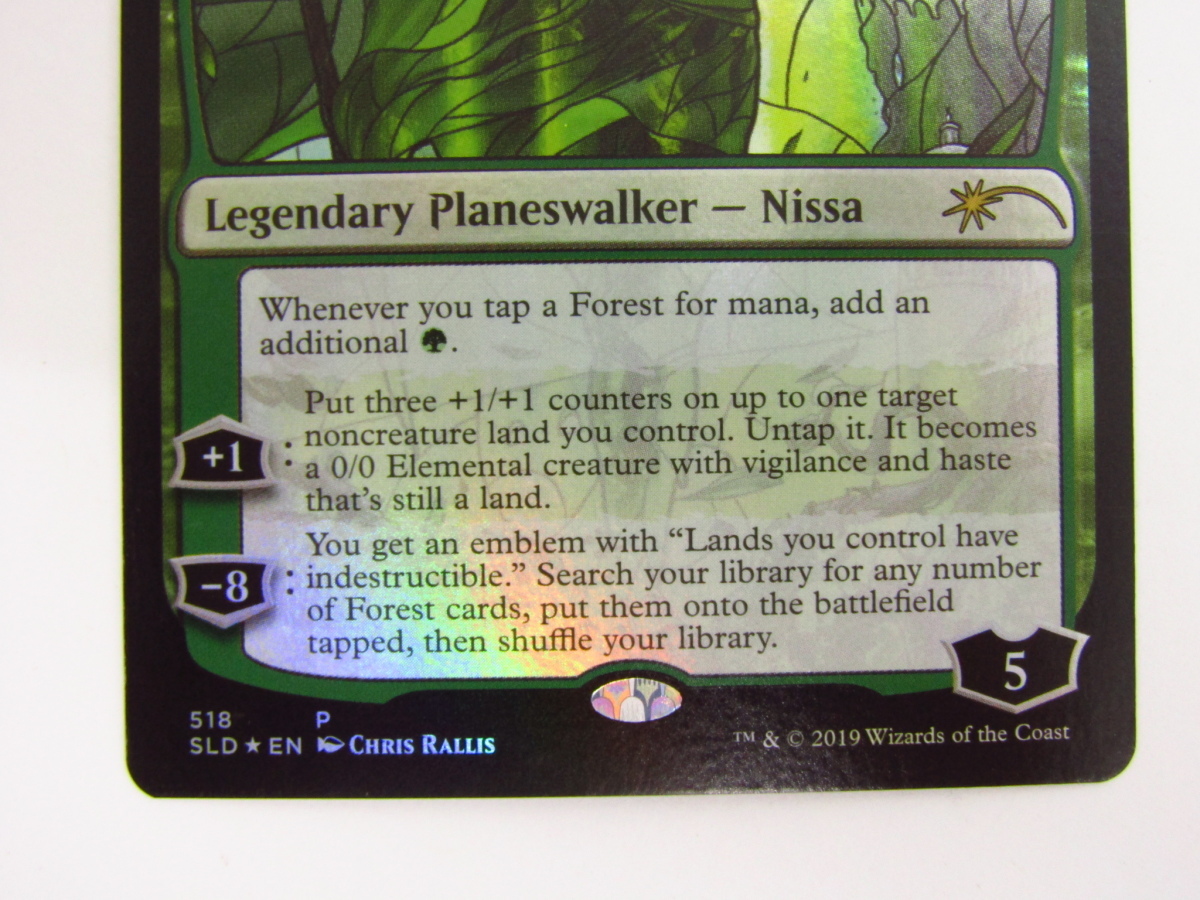 MtG 【Foil】《世界を揺るがす者、ニッサ/Nissa, Who Shakes the World》[Secret Lair] 中古 ◆N6386_画像3