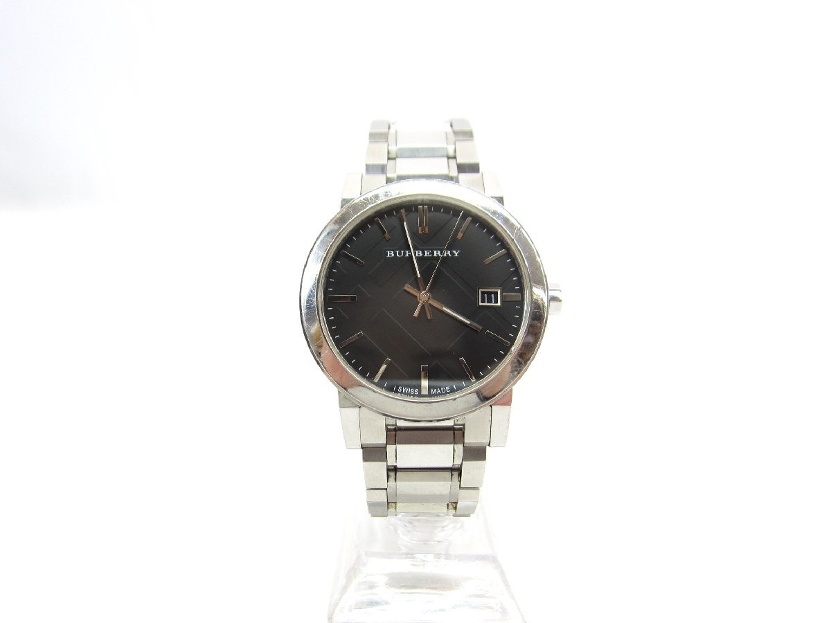 BURBERRY バーバリー メンズ BU9001 ラージチェック ステンレススチール ブレスレットウォッチ 腕時計 ∠UA10662_画像1