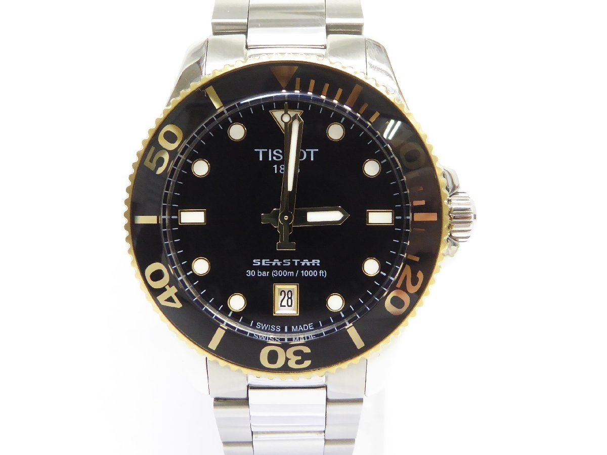 美品 ティソ TISSOT T120210A SEASTAR クォーツ 腕時計 △WA5918_画像2