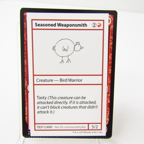 MTG Seasoned Weaponsmith テストカード★N5357_画像1