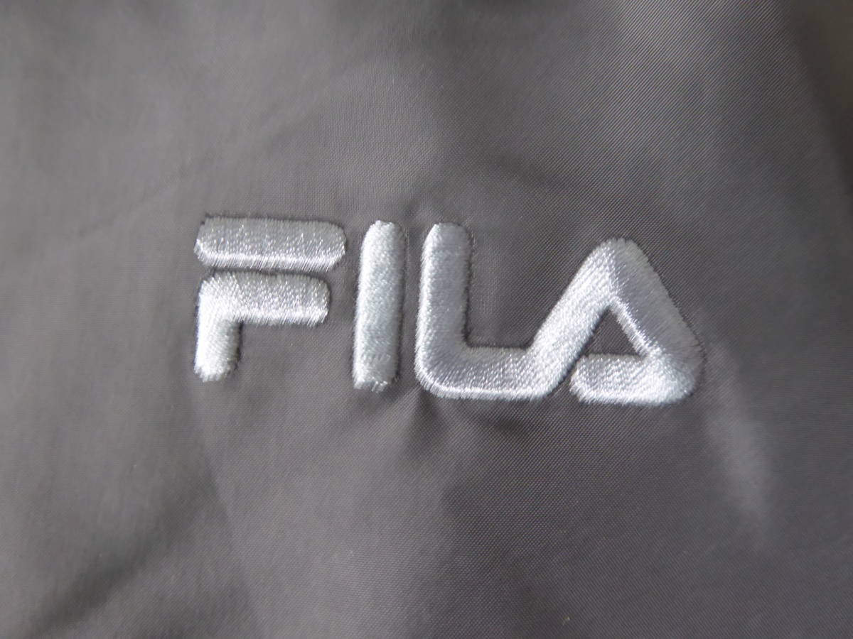 FILA GOLF フィラ ゴルフ 厚手 保温 防寒 防風 UVCUT 中綿 ウインド ジャケット　L　黒　③_画像5