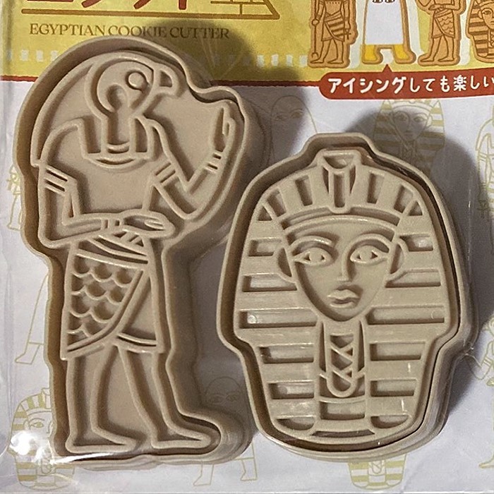 未開封 古代エジプト クッキー 抜き型 セット ◆ ホルス神 ツタンカーメン マスク 壁画 ヒエログリフ クッキーカッター クッキー型_画像1