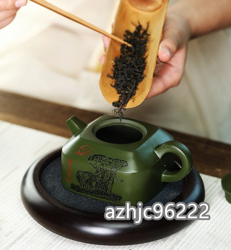 超人気☆職人一等品 紫砂壷 茶壺 手作り 紫砂 茶壷 茶入 急須 常滑焼 茶器 煎茶道具 工芸品陶芸 茶道具 容量：260ML_画像4