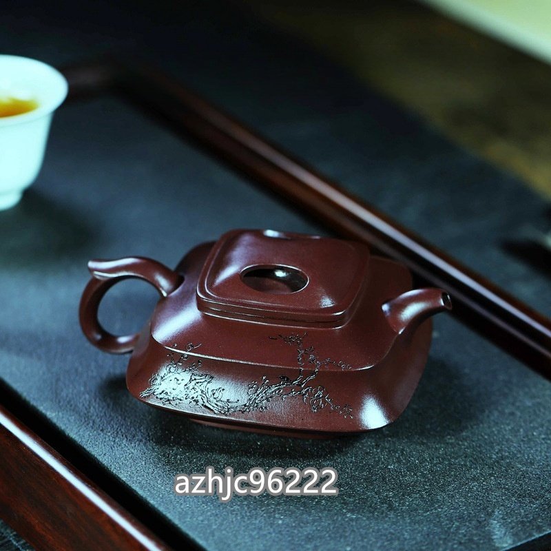 超人気☆職人 手作り 一等品 紫砂壷 茶壺 手作り 紫砂 茶壷 茶入 急須 常滑焼 茶器 煎茶道具 工芸品陶芸 茶道具 容量：200ML_画像2