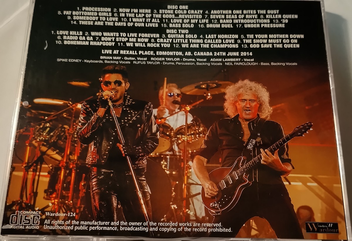 クイーン + アダム・ランバート 2014年 Queen + Adam Lambert Live At Edmonton,Canada Bryan May_画像2