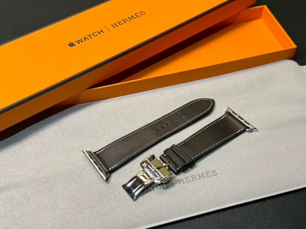 即決 美品 Apple Watch HERMES 45mm 44mm バレニア エベンヌ 即決 美品 Apple Watch HERMES 45mm 44mm バレニア エベンヌ